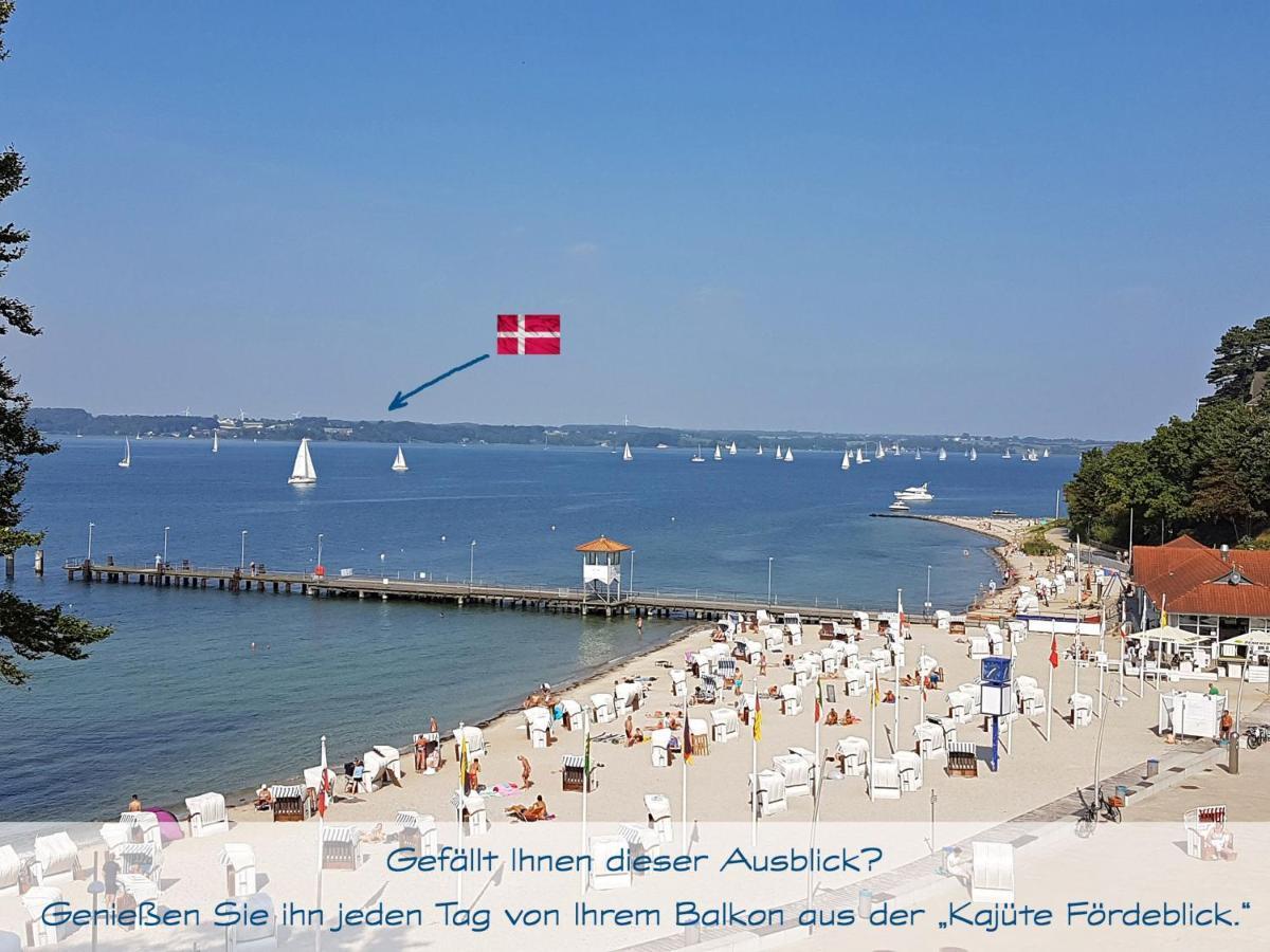 Fewo1846 Intermar - Kajuete Foerdeblick - Familienfreundliches Studioapartment Mit Balkon Und Meerblick Gluecksburg Luaran gambar